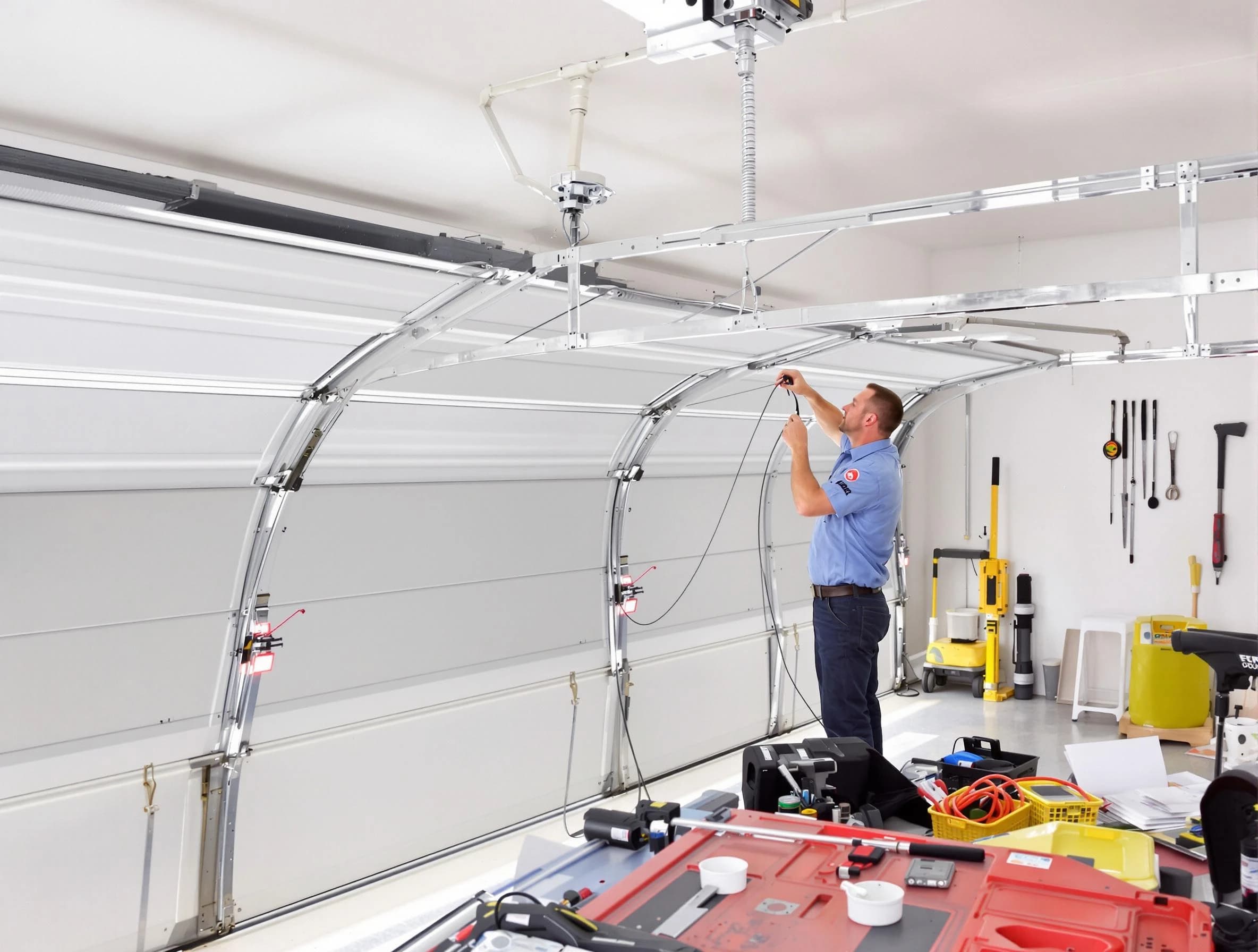 Garage door cable repair service by Lewisburg Garage Door Repair in Lewisburg