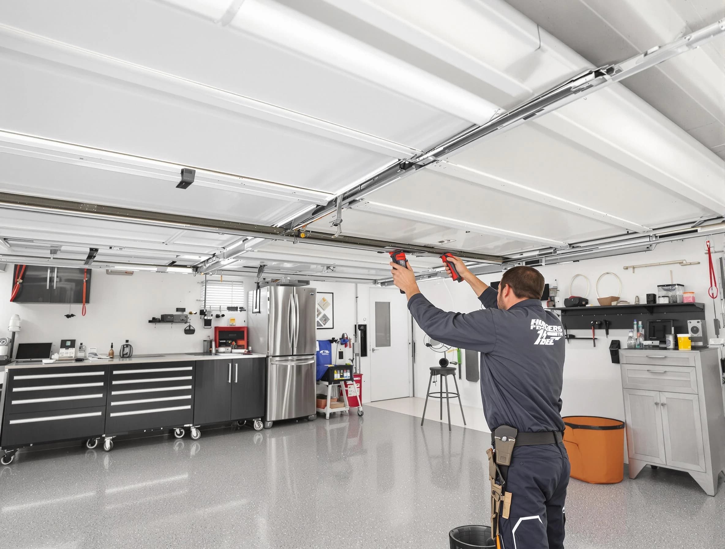 Overhead garage door repair service by Lewisburg Garage Door Repair in Lewisburg