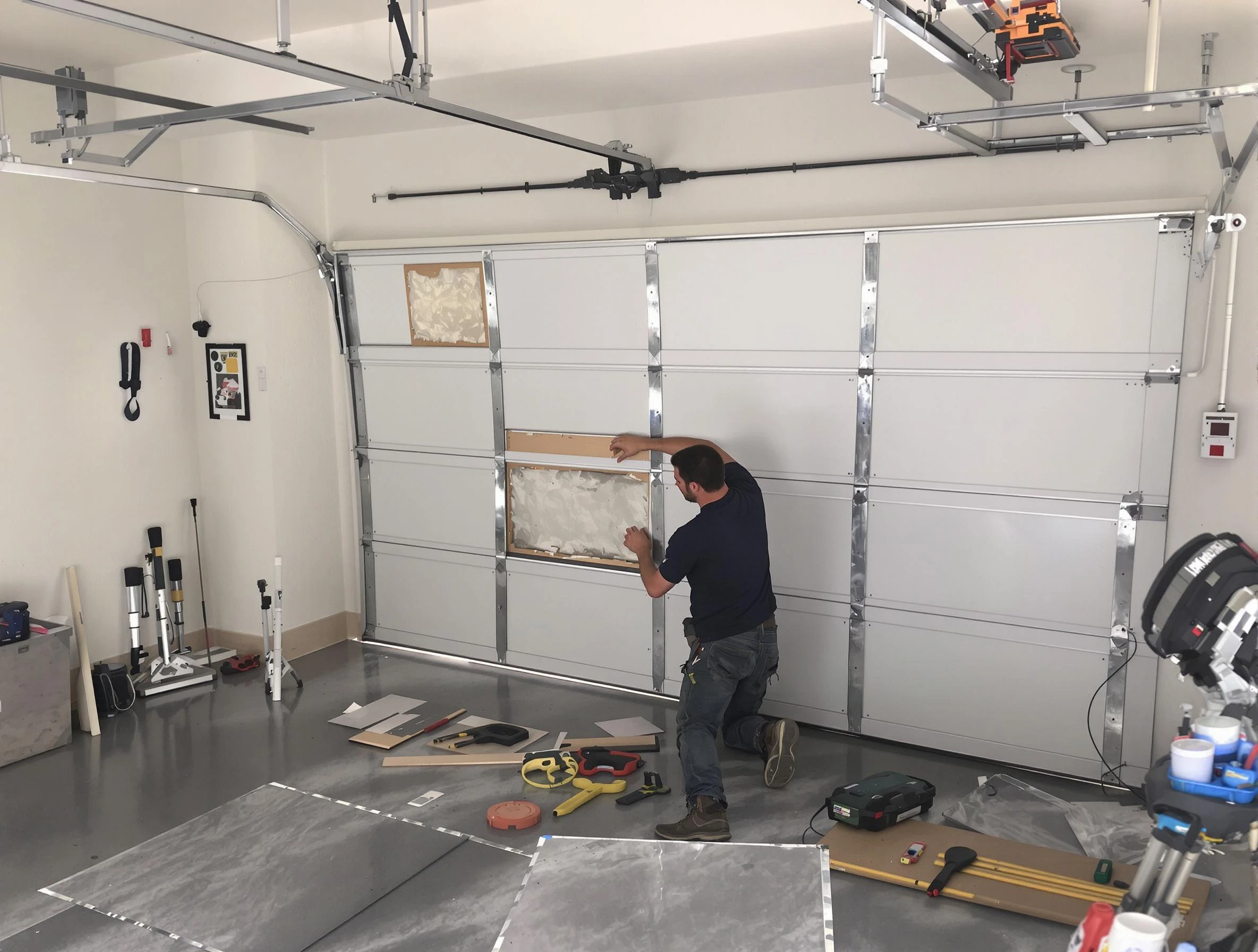 Garage Door Panel Repair in Lewisburg