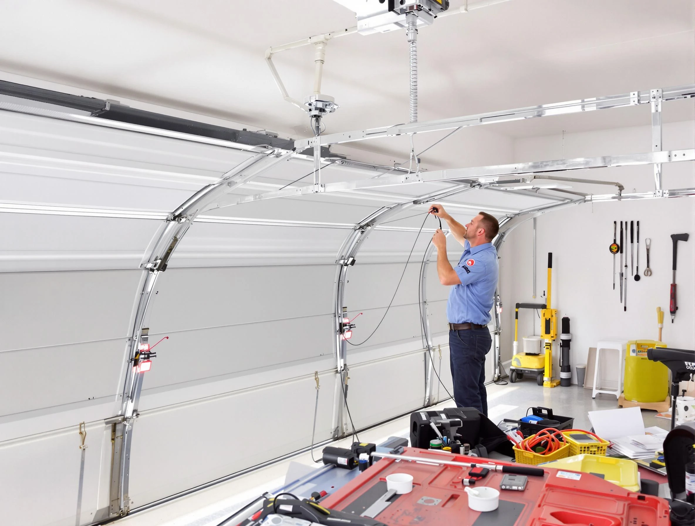Garage door cable repair service by Lewisburg Garage Door Repair in Lewisburg
