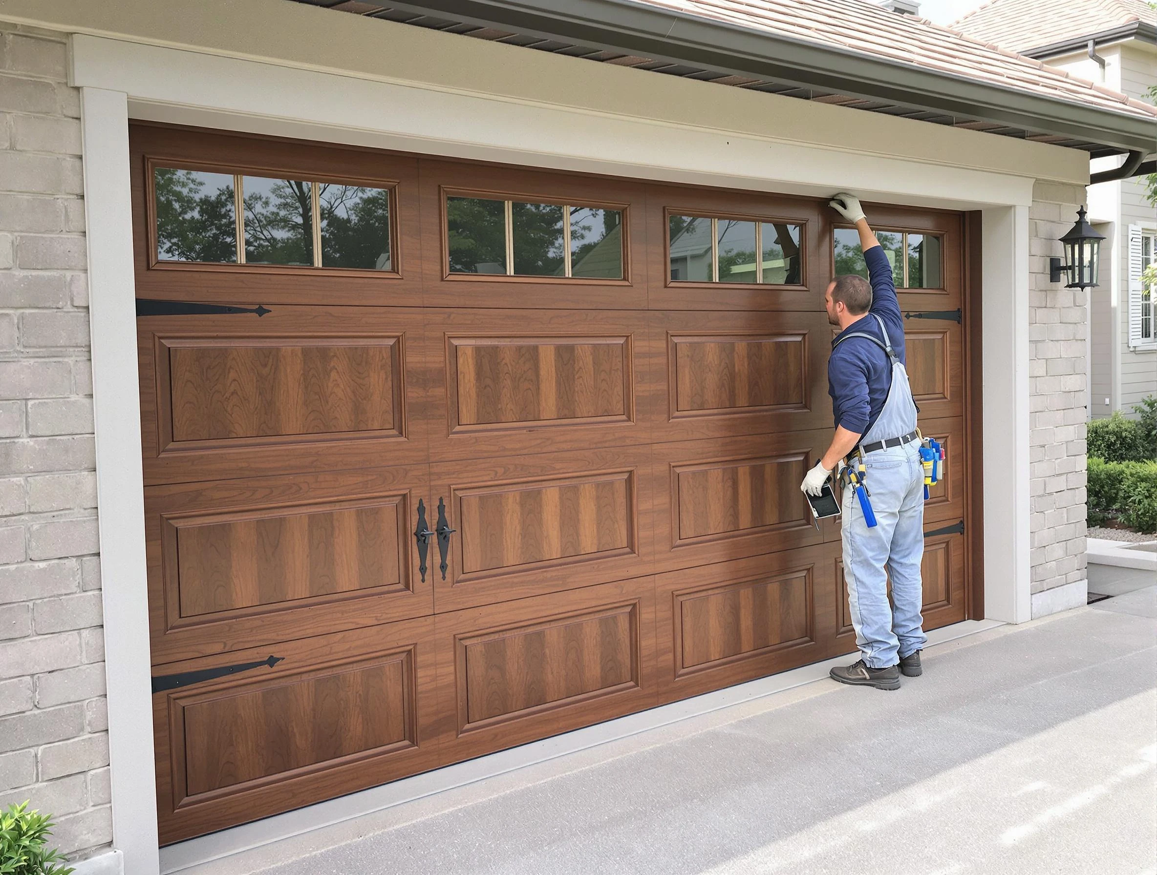 Custom garage door showcase by Lewisburg Garage Door Repair in Lewisburg