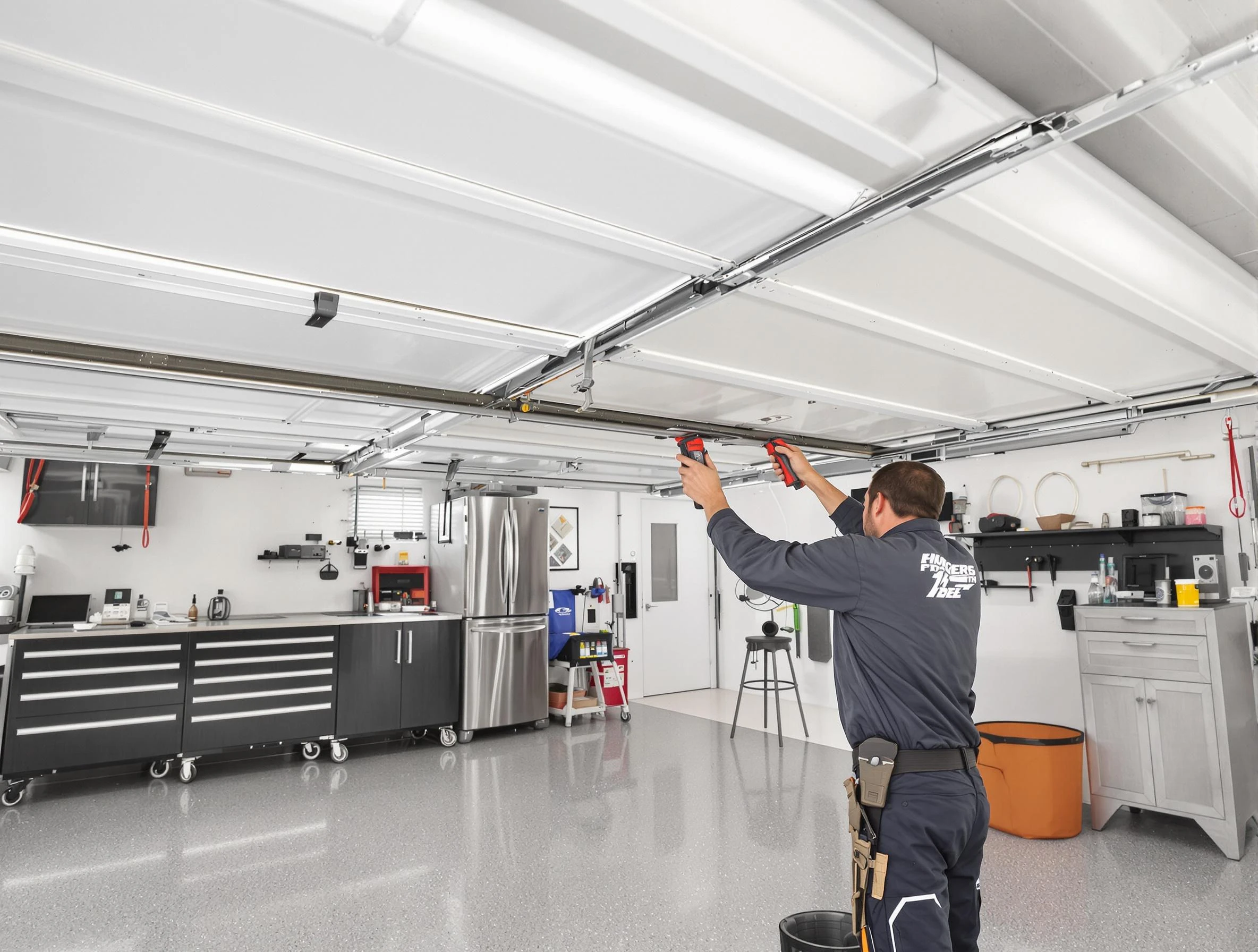 Overhead garage door repair service by Lewisburg Garage Door Repair in Lewisburg